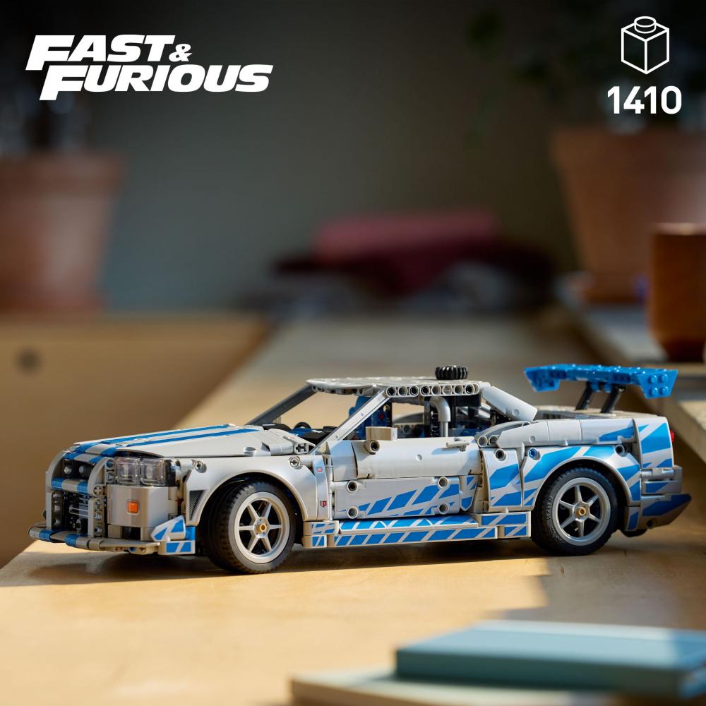 LEGO® Technic 2 Fast 2 Furious Nissan Skyline GT-R (R34) Flitzer 1410 Teile 42210