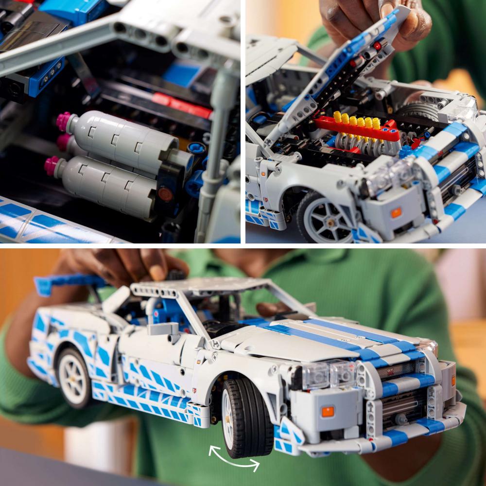 LEGO® Technic 2 Fast 2 Furious Nissan Skyline GT-R (R34) Flitzer 1410 Teile 42210