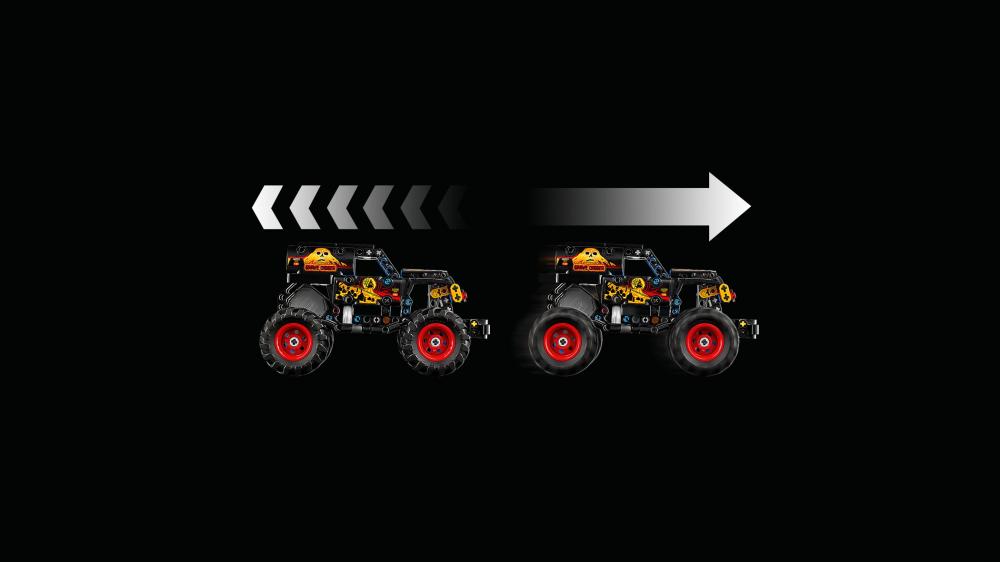 LEGO® Technic Monster Jam™ Grave Digger™ Feuer und Eis 263 Teile 42219