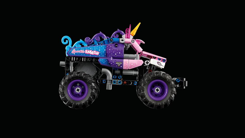 LEGO® Technic Monster Jam™ Sparkle Smash™ mit Rückziehmotor 243 Teile 42220