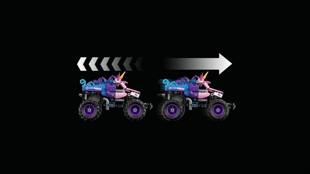 LEGO® Technic Monster Jam™ Sparkle Smash™ mit Rückziehmotor 243 Teile 42220