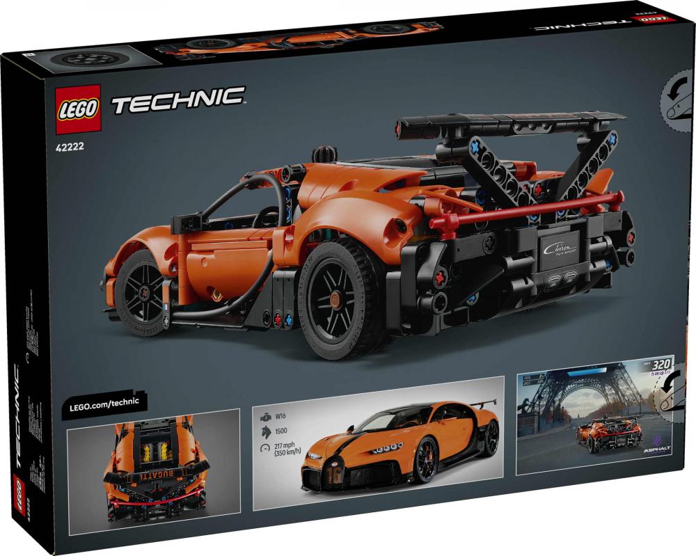LEGO® Technic Bugatti Chiron Pur Sport Hypercar 771 Teile 42222