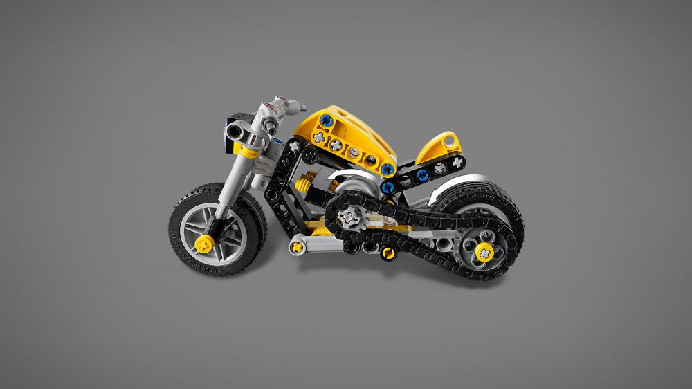 LEGO® Technic Gelbes Motorrad 151 Teile 42225