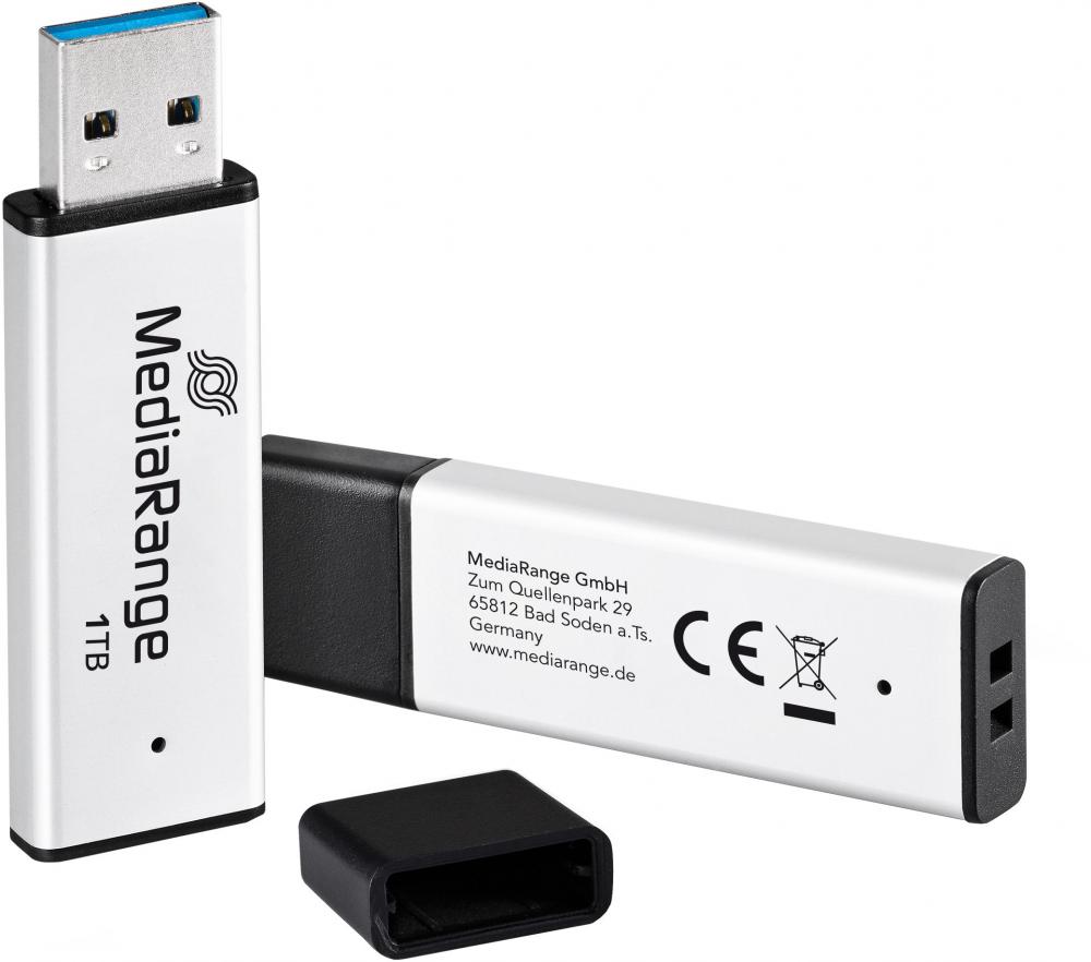 Mediarange USB Stick 1TB Speicherstick High Performance silber USB 3.2 Gen 1