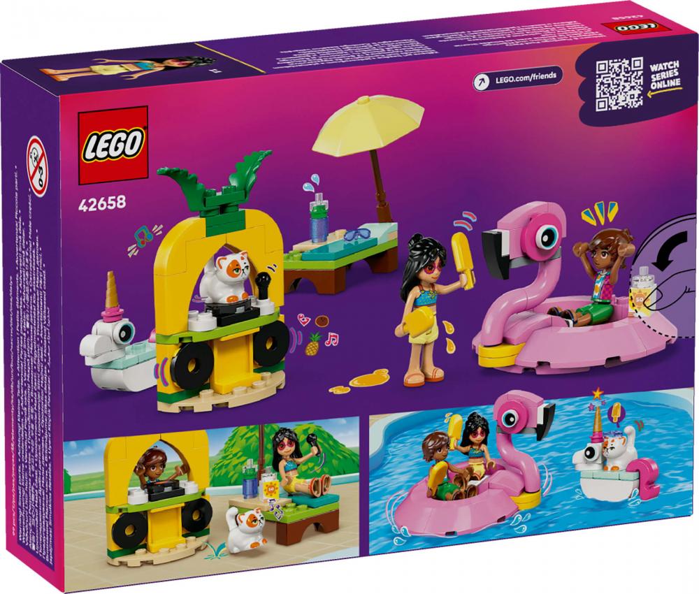LEGO® Friends Poolparty mit Einhorn und Flamingo 99 Teile 42658
