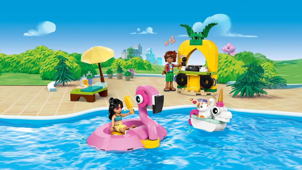 LEGO® Friends Poolparty mit Einhorn und Flamingo 99 Teile 42658