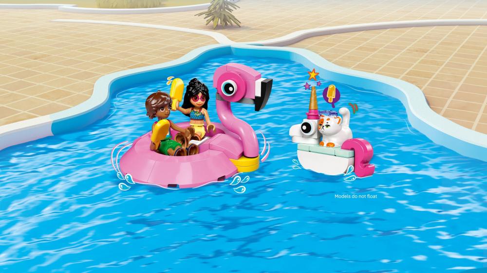 LEGO® Friends Poolparty mit Einhorn und Flamingo 99 Teile 42658