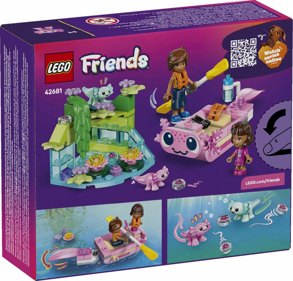 LEGO® Friends Axolotl-Abenteuerboot 95 Teile 42681