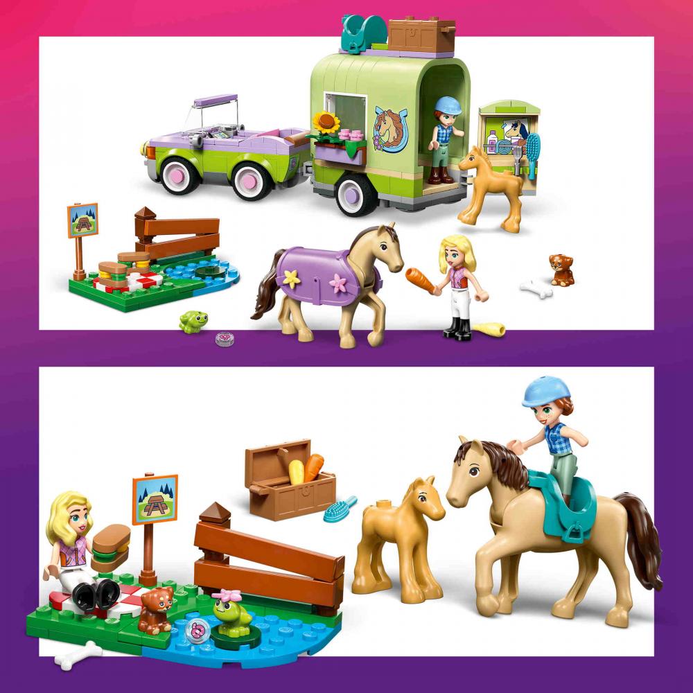 LEGO® Friends Pferd und Fohlen mit Pferdeanhänger 279 Teile 42695