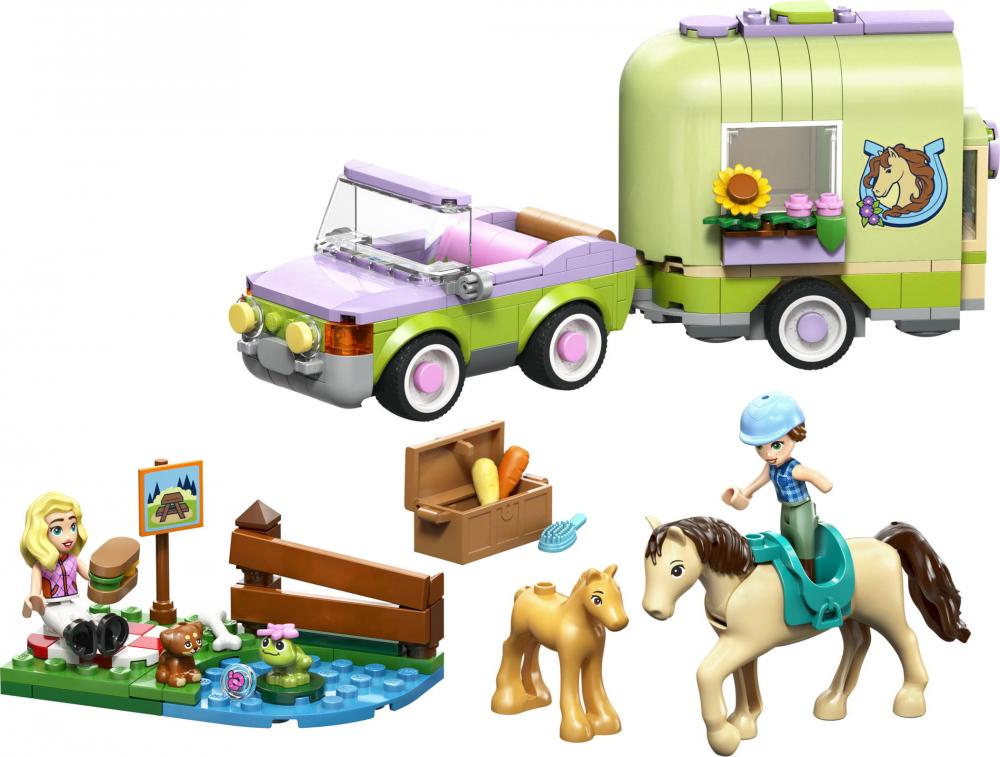 LEGO® Friends Pferd und Fohlen mit Pferdeanhänger 279 Teile 42695