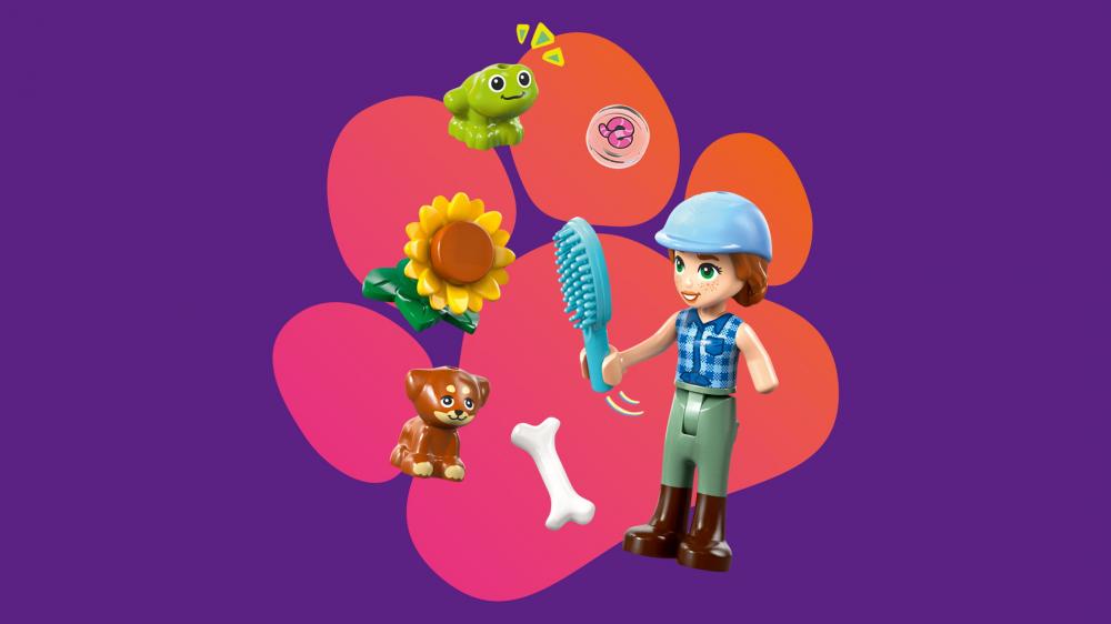 LEGO® Friends Pferd und Fohlen mit Pferdeanhänger 279 Teile 42695