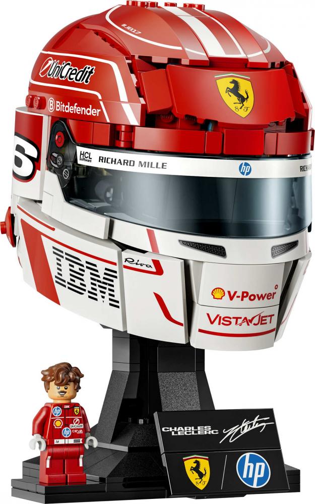 LEGO® Editions Formula 1 Scuderia Ferrari HP Charles Leclerc Helm 886 Teile 43014