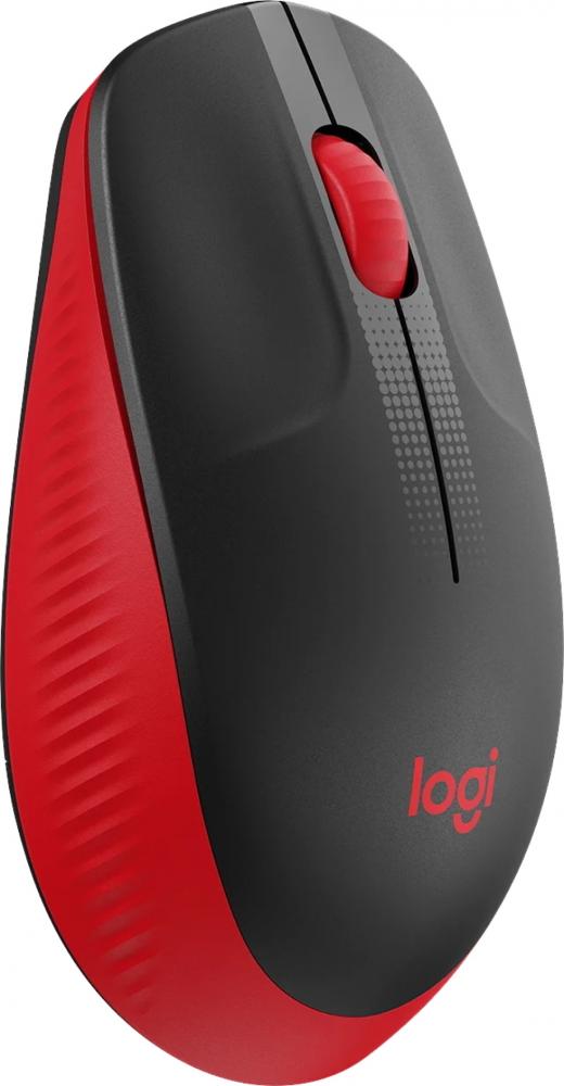 Logitech Maus M190 optisch Wireless kabellos 3 Tasten 1000 dpi rot 910-005908