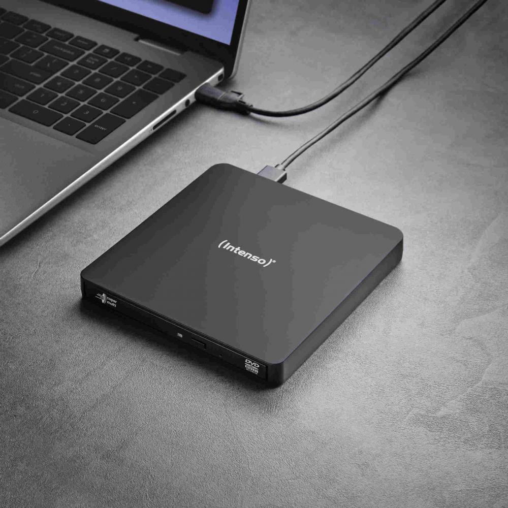 Intenso Brenner extern EOD 400D SLIM für CD / DVD / M-Disc USB 3.2 USB-A / USB-C schwarz