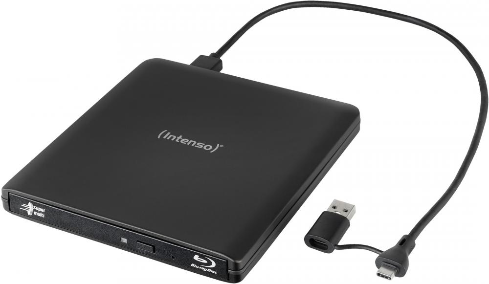 Intenso Brenner extern EOD 500BD SLIM BDXL für BD / CD / DVD / M-Disc Typ C USB 3.2 schwarz