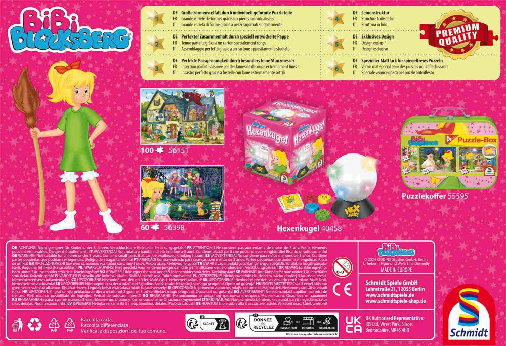 150 Teile Schmidt Spiele Kinder Puzzle Bibi Blocksberg Hexenrennen 56542