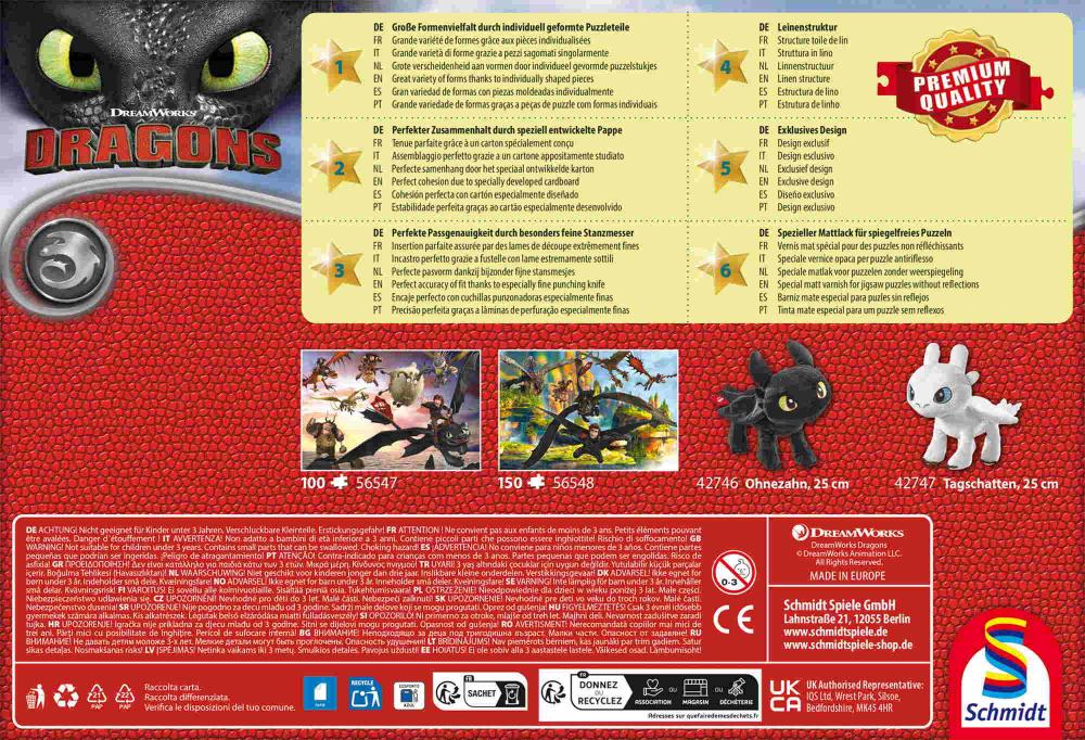 150 Teile Schmidt Spiele Kinder Puzzle Dragons Fliegende Drachen 56548