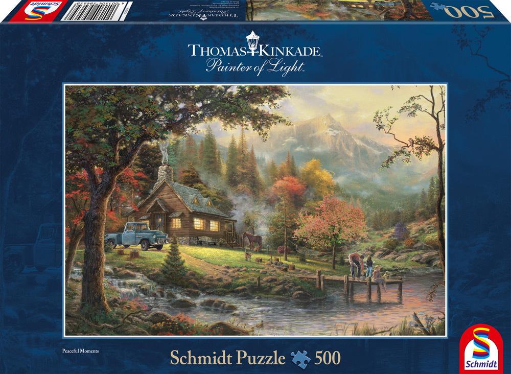 500 Teile Schmidt Spiele Puzzle Thomas Kinkade Idylle am Fluss 58465