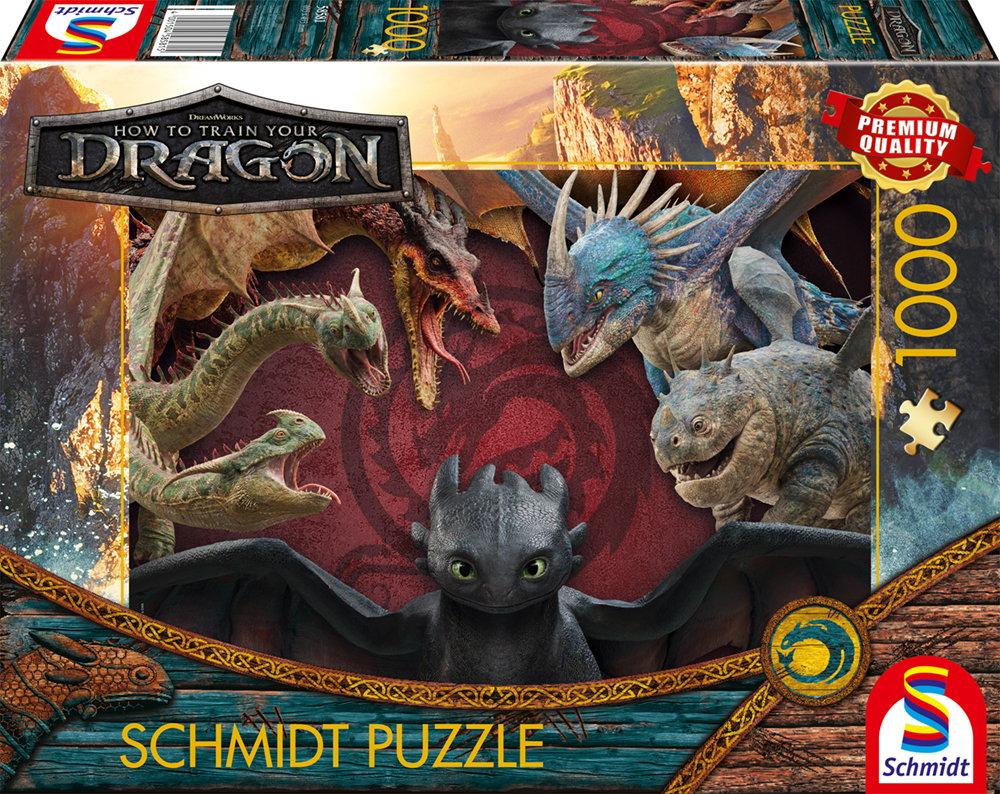 1000 Teile Schmidt Spiele Puzzle Dragons Drachenzähmen leicht gemacht 58581