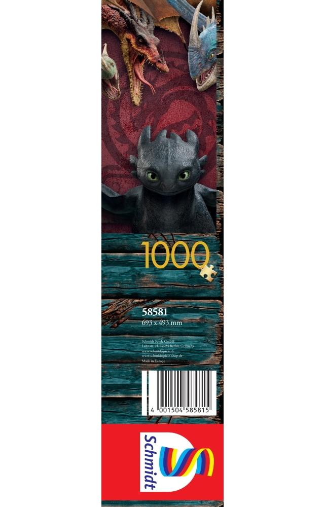 1000 Teile Schmidt Spiele Puzzle Dragons Drachenzähmen leicht gemacht 58581