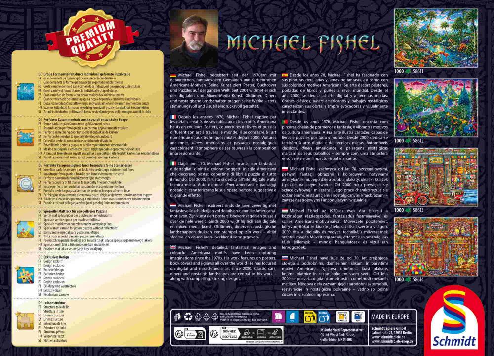 1000 Teile Schmidt Spiele Puzzle Michael Fishel Inselparadies 58611