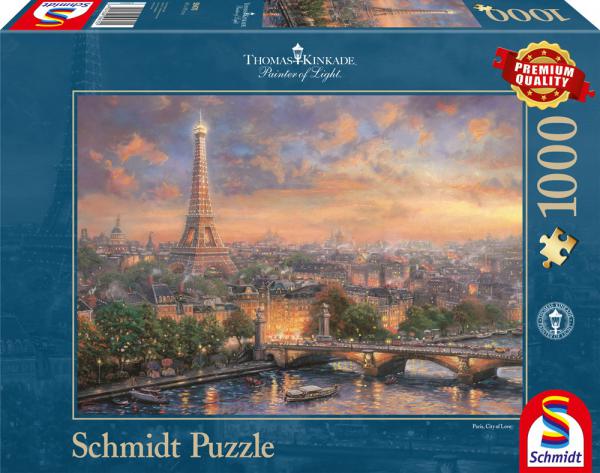 1000 Teile Schmidt Spiele Puzzle Thomas Kinkade Paris, Stadt der Liebe 59470