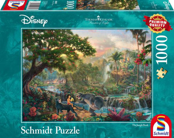 1000 Teile Schmidt Spiele Puzzle Thomas Kinkade Disney Dschungelbuch 59473