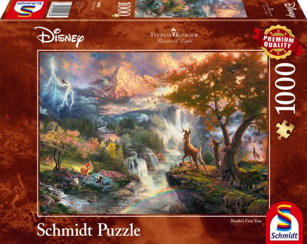 1000 Teile Schmidt Spiele Puzzle Thomas Kinkade Disney Bambi 59486