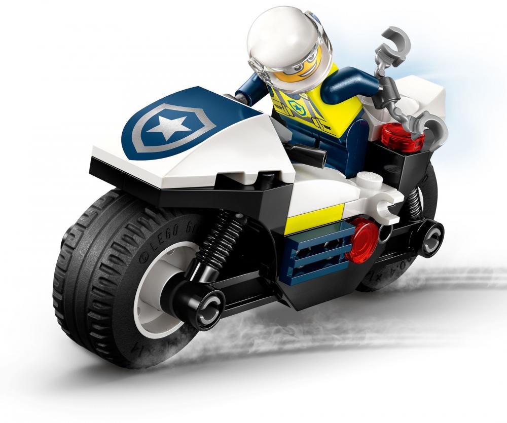 LEGO® City Verfolgungsjagd mit dem Polizeimotorrad 65 Teile 60455