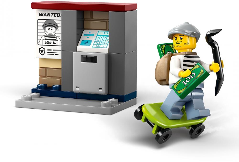 LEGO® City Verfolgungsjagd mit dem Polizeimotorrad 65 Teile 60455