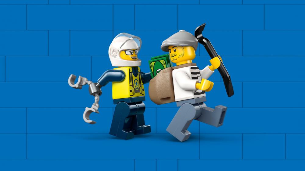 LEGO® City Verfolgungsjagd mit dem Polizeimotorrad 65 Teile 60455