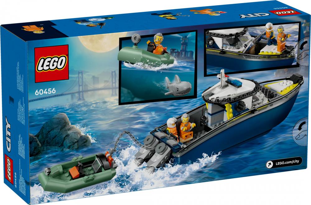 LEGO® City Verfolgungsjagd im Polizeiboot 264 Teile 60456