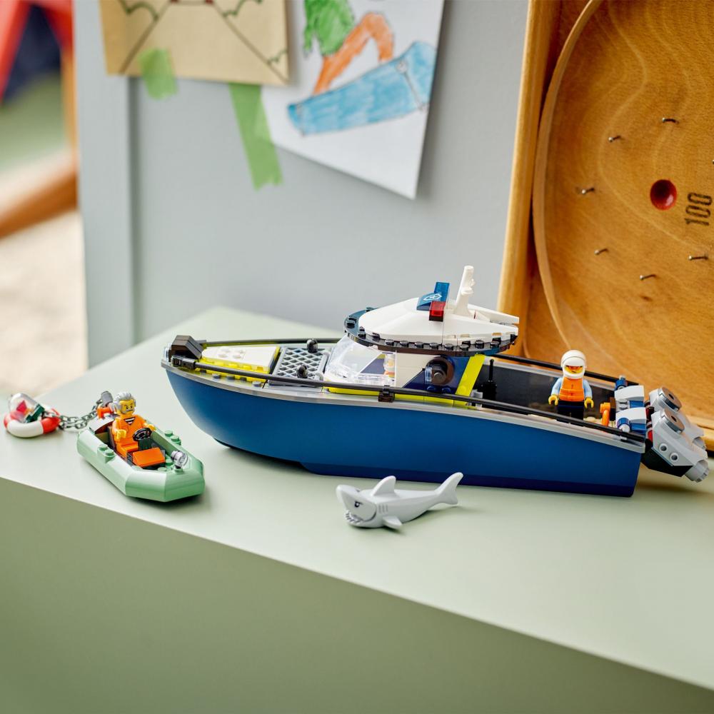 LEGO® City Verfolgungsjagd im Polizeiboot 264 Teile 60456