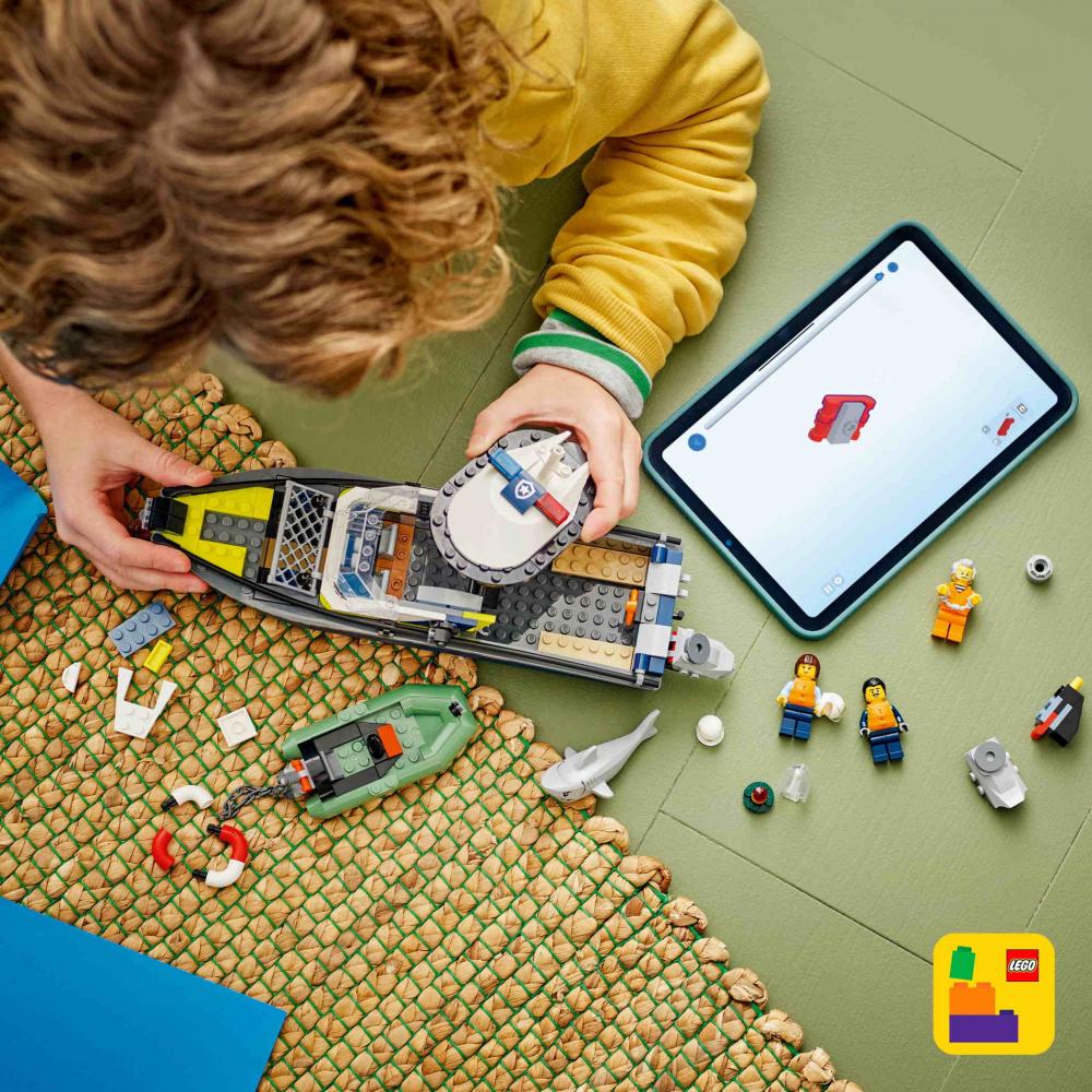 LEGO® City Verfolgungsjagd im Polizeiboot 264 Teile 60456
