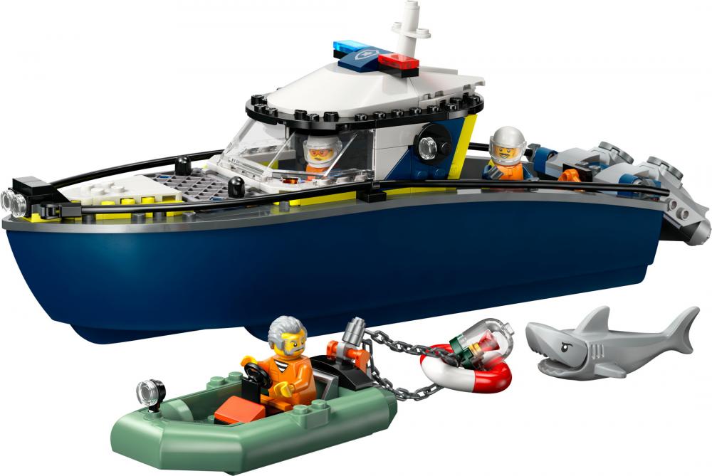 LEGO® City Verfolgungsjagd im Polizeiboot 264 Teile 60456