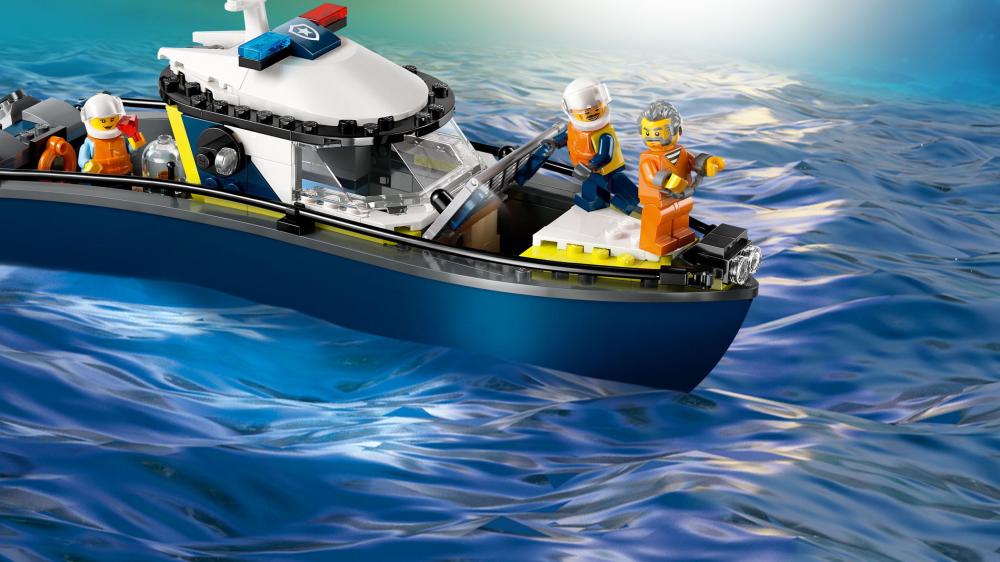 LEGO® City Verfolgungsjagd im Polizeiboot 264 Teile 60456