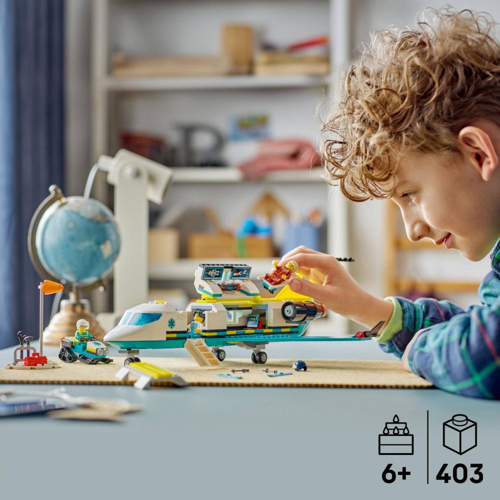 LEGO® City Notfallrettungsflugzeug 403 Teile 60465