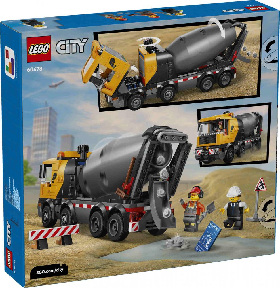 LEGO® City Fahrzeuge Betonmischer 371 Teile 60478