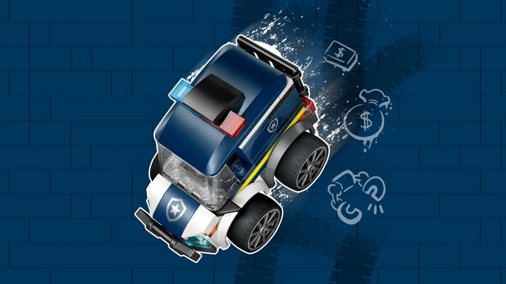 LEGO® City Brick Rides Coole Flitzer - Polizei-Truck 71 Teile 60481