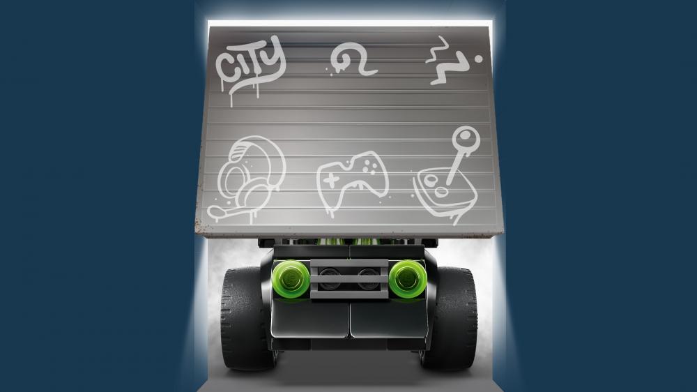 LEGO® City Brick Rides Coole Flitzer - Gaming-Rennauto 64 Teile 60484