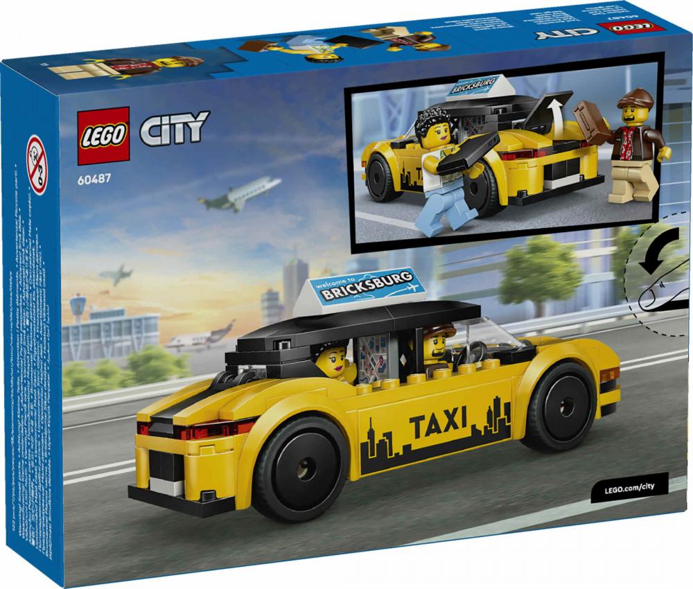 LEGO® City Fahrzeuge Gelbes Taxi 122 Teile 60487
