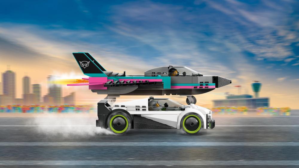 LEGO® City Fahrzeuge Düsenflieger vs. Rennauto 259 Teile 60489
