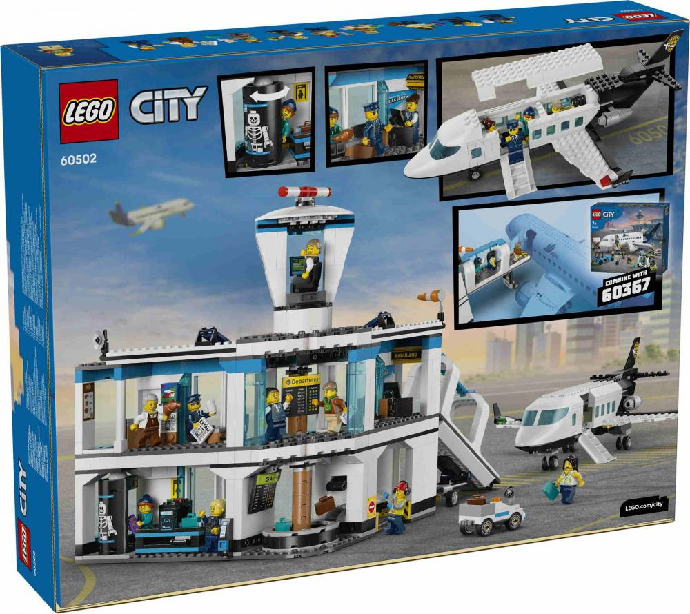LEGO® City Flughafen mit Flugzeug 887 Teile 60502