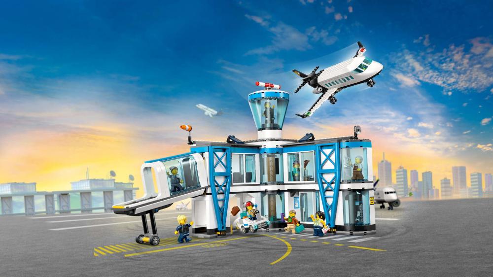 LEGO® City Flughafen mit Flugzeug 887 Teile 60502
