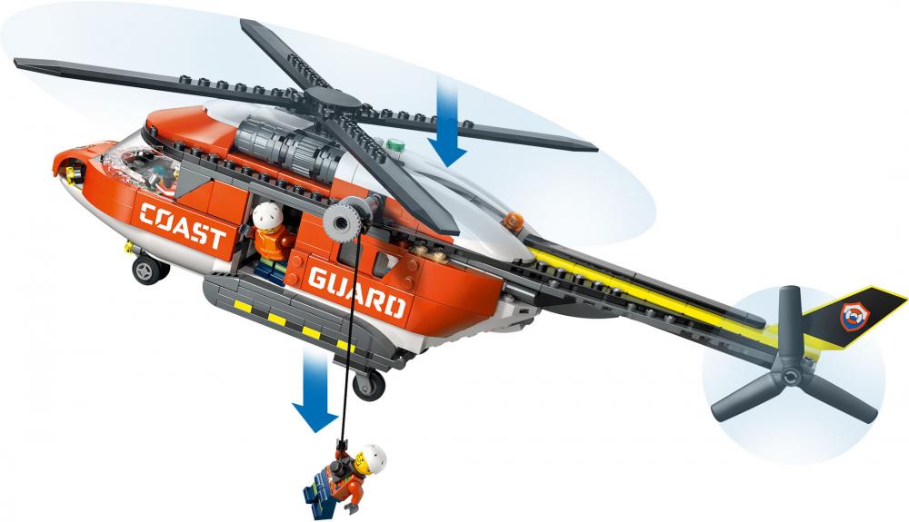 LEGO® City Exploration Hubschrauber der Küstenwache 551 Teile 60503