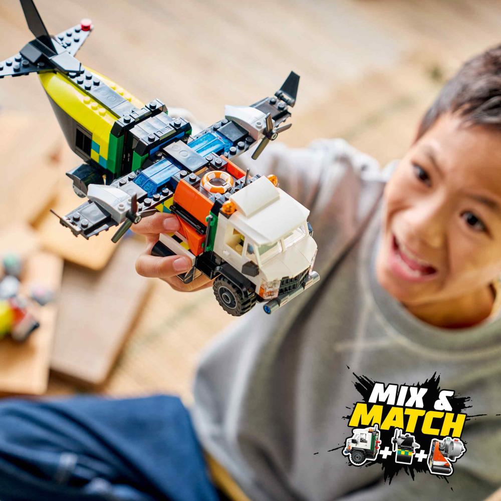 LEGO® City Fahrzeuge Kombinationsset mit Flugzeug, Wartungsfahrzeug, Luftkissenboot 990 Teile 60505