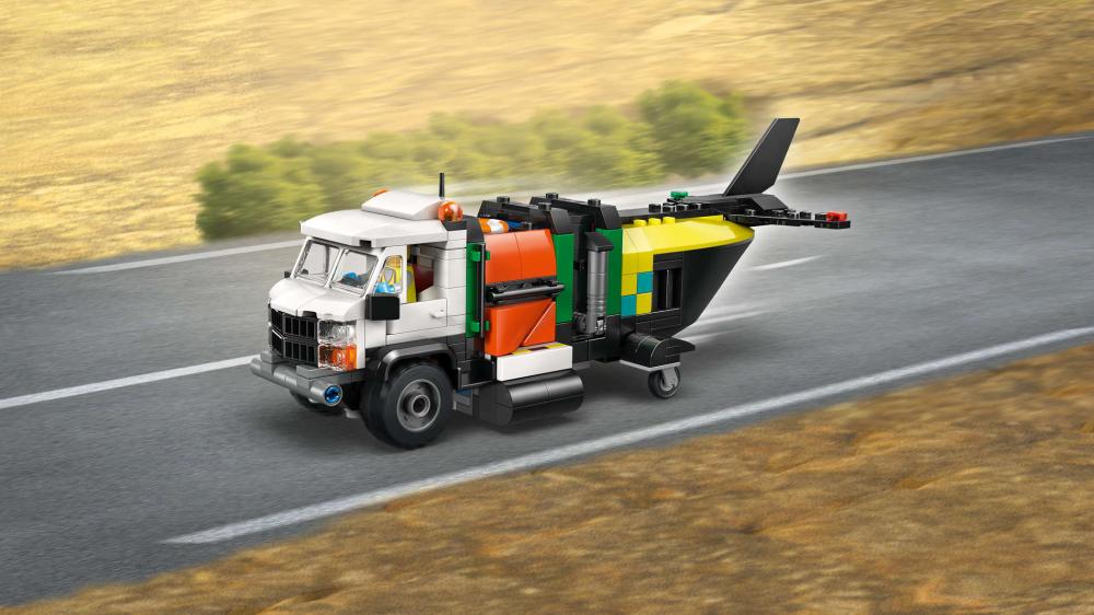 LEGO® City Fahrzeuge Kombinationsset mit Flugzeug, Wartungsfahrzeug, Luftkissenboot 990 Teile 60505