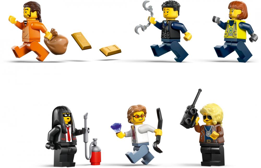 LEGO® City Eisenbahn Überfall auf den Polizeizug 1313 Teile 60508