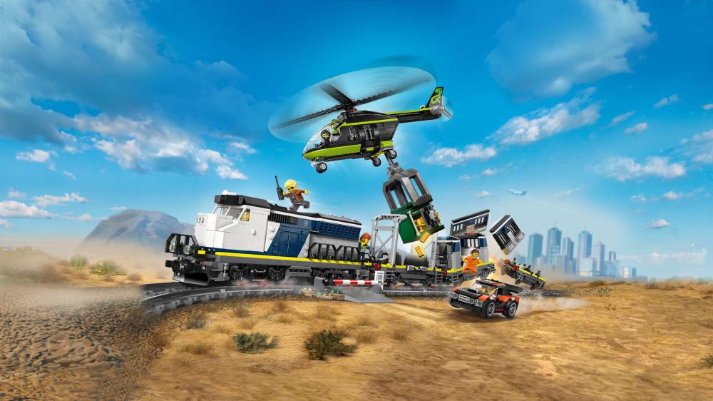 LEGO® City Eisenbahn Überfall auf den Polizeizug 1313 Teile 60508
