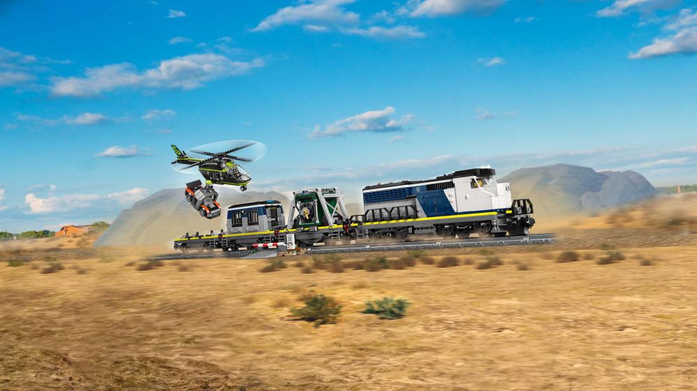 LEGO® City Eisenbahn Überfall auf den Polizeizug 1313 Teile 60508